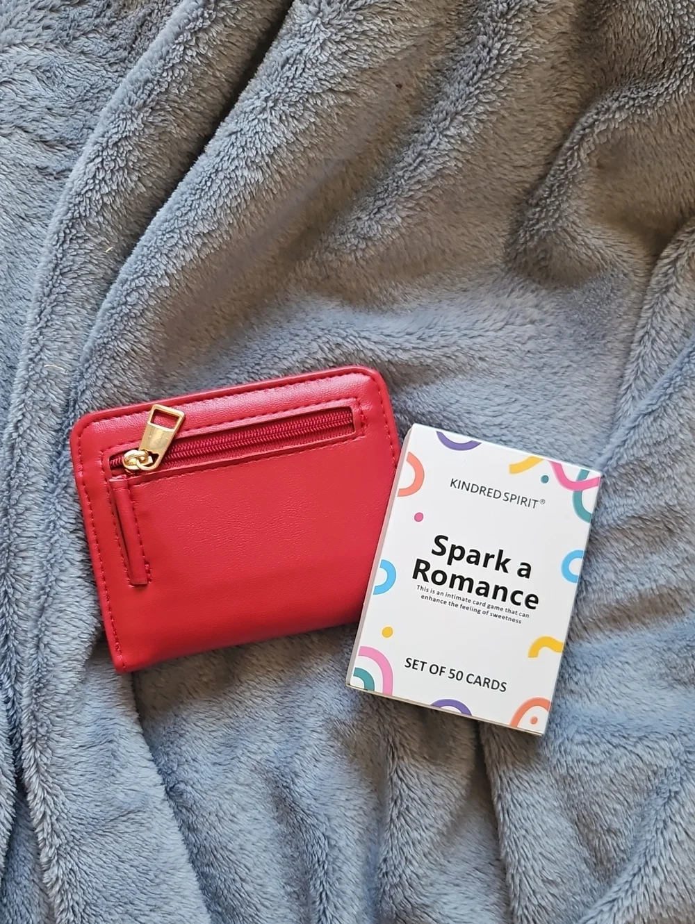 Bundle Red Women's Card Wallet with Zip Pocket - Unbranded